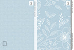Light Blue Floral Wallpaper