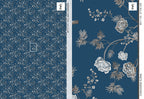 Blue Floral Wallpaper
