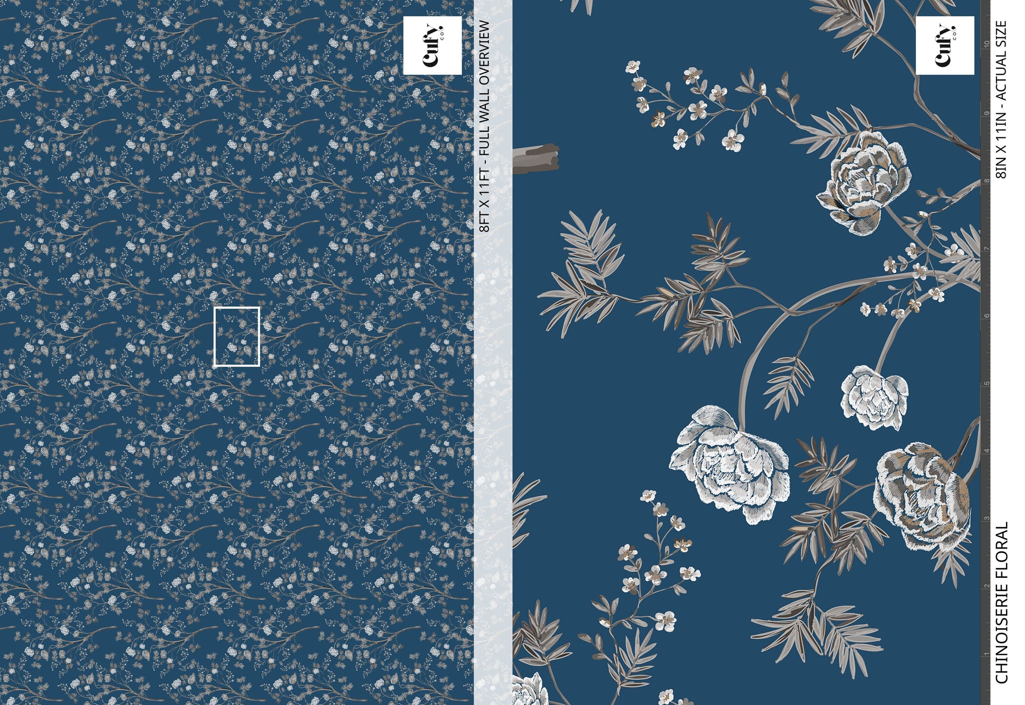 Blue Floral Wallpaper