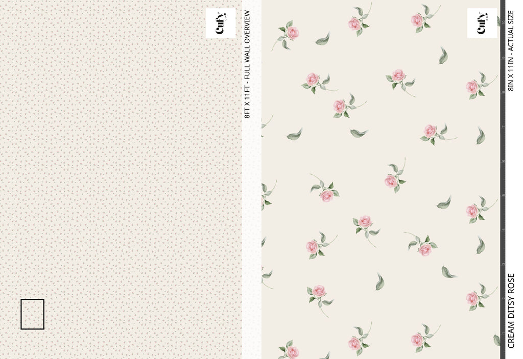 Ditsy Rose Wallpaper