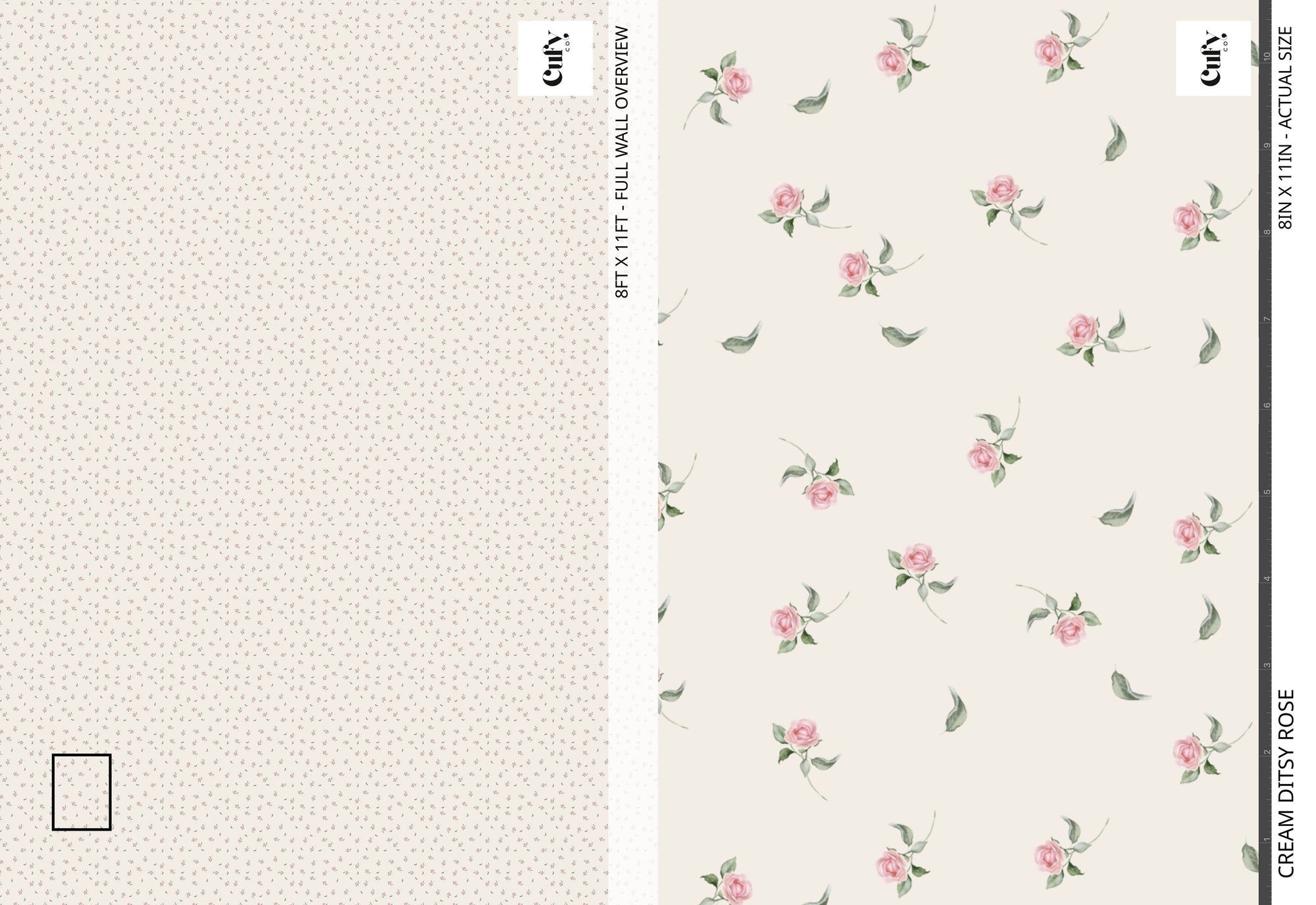 Ditsy Rose Wallpaper