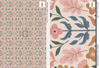 Folk Floral Wallpaper