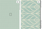 Geometric Leaf Trellis Wallpaper