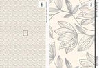 Gray Floral Wallpaper