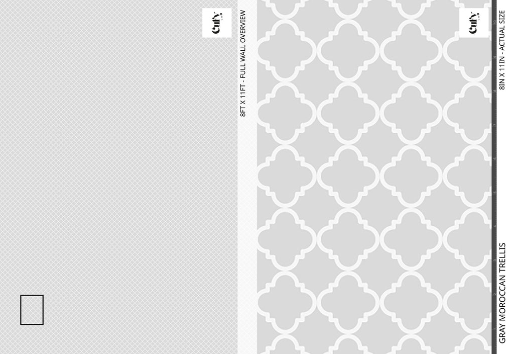 Gray Moroccan Wallpaper