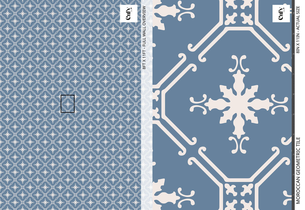 Moroccan Geometric Tile Wallpaper