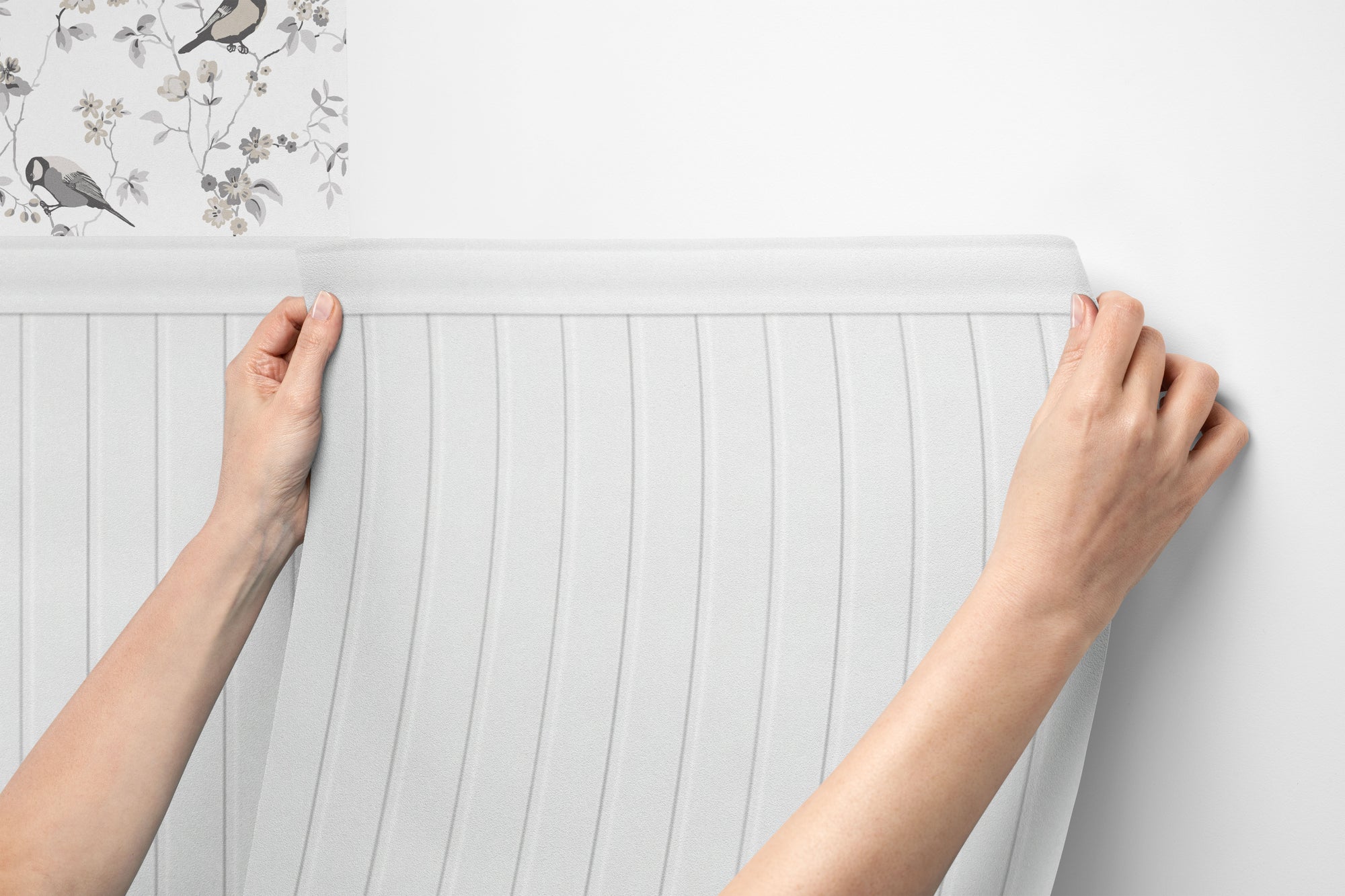 Beadboard Peel & Stick Wall Panel Decals – Removable Modern Wainscoting for Accent Walls, Bedrooms & Nurseries