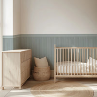 Beadboard Peel & Stick Wall Panel Decals – Removable Modern Wainscoting for Accent Walls, Bedrooms & Nurseries