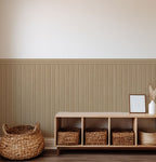 Beadboard Peel & Stick Wall Panel Decals – Removable Modern Wainscoting for Accent Walls, Bedrooms & Nurseries