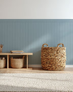 Blue Beadboard Peel & Stick Wall Panel Decals – Removable Modern Wainscoting for Accent Walls, Bedrooms & Nurseries
