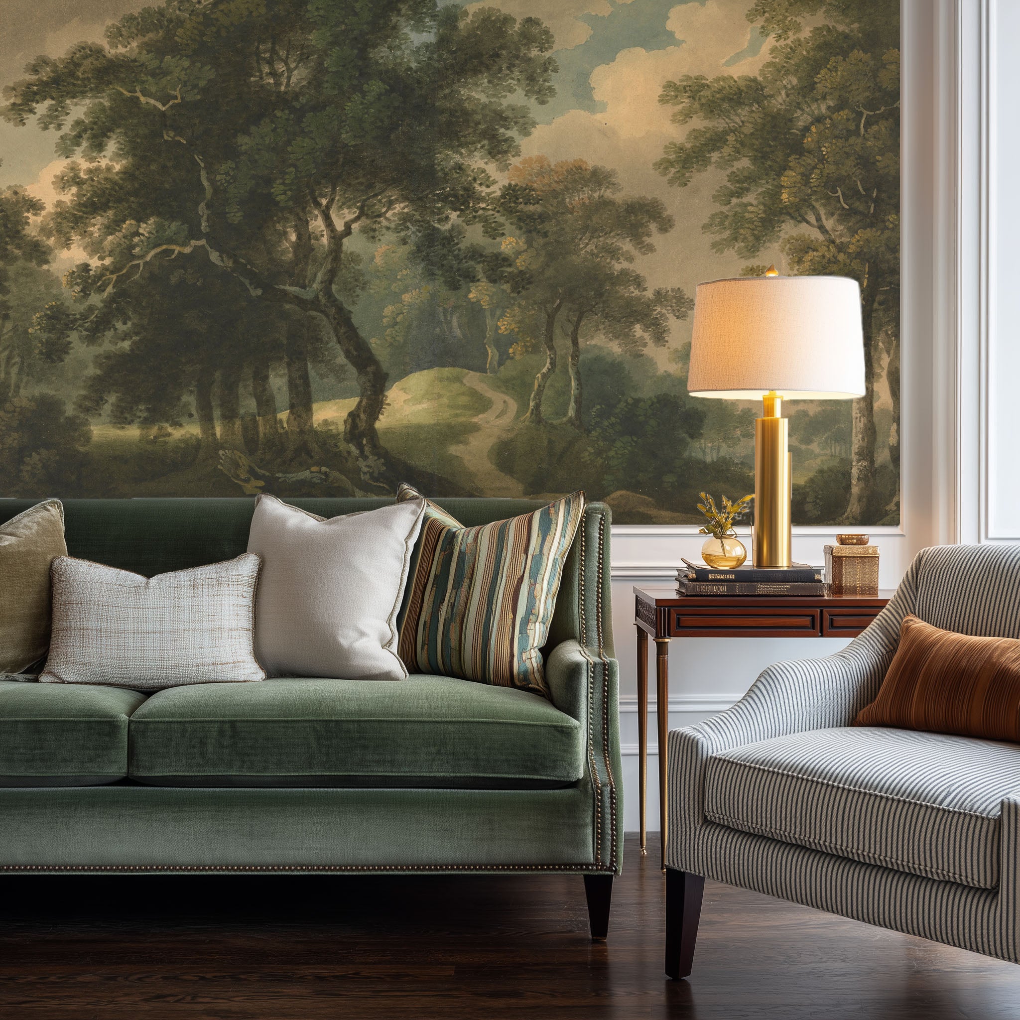 Vintage Countryside Landscape Wall Mural