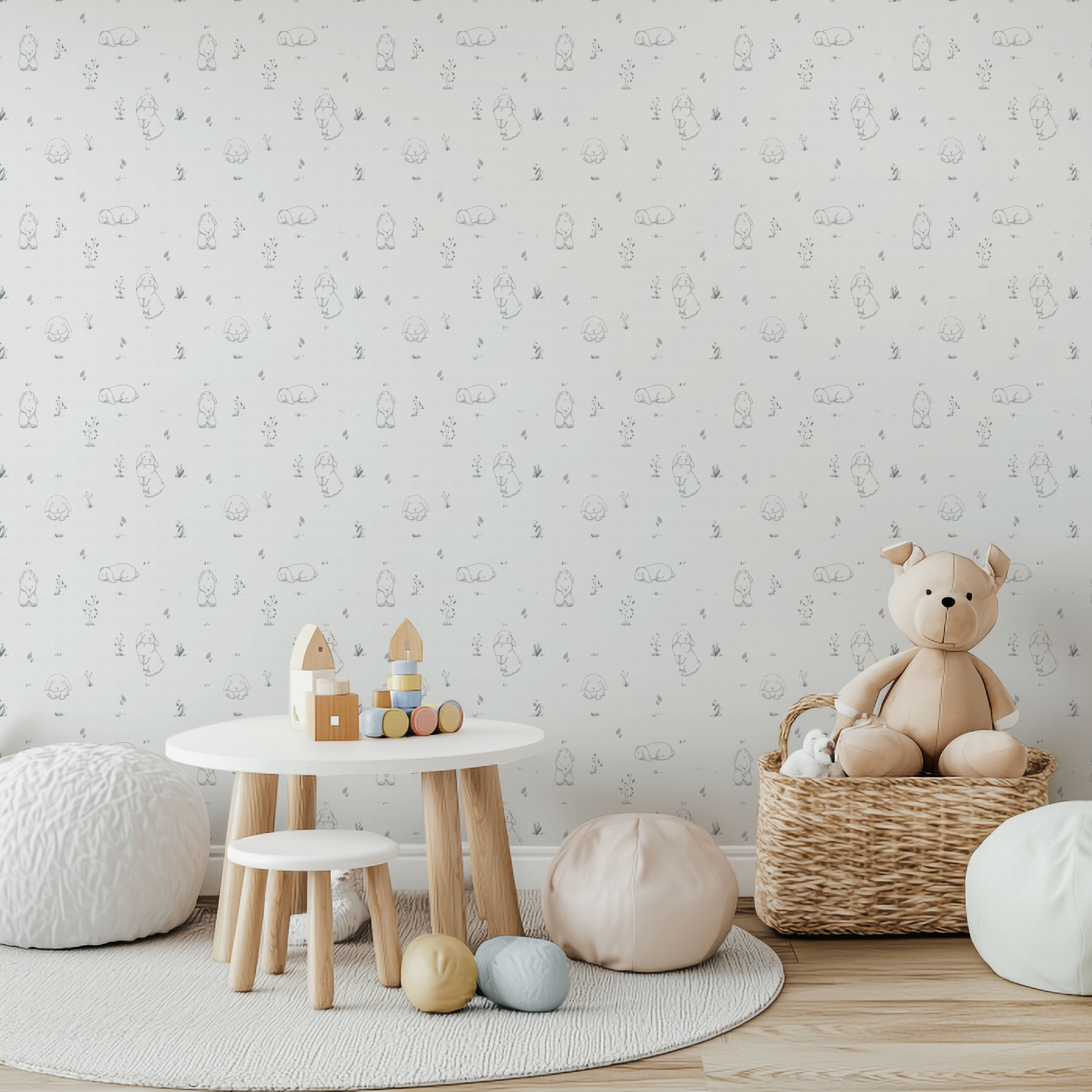 Minimalist Bunny Wallpaper