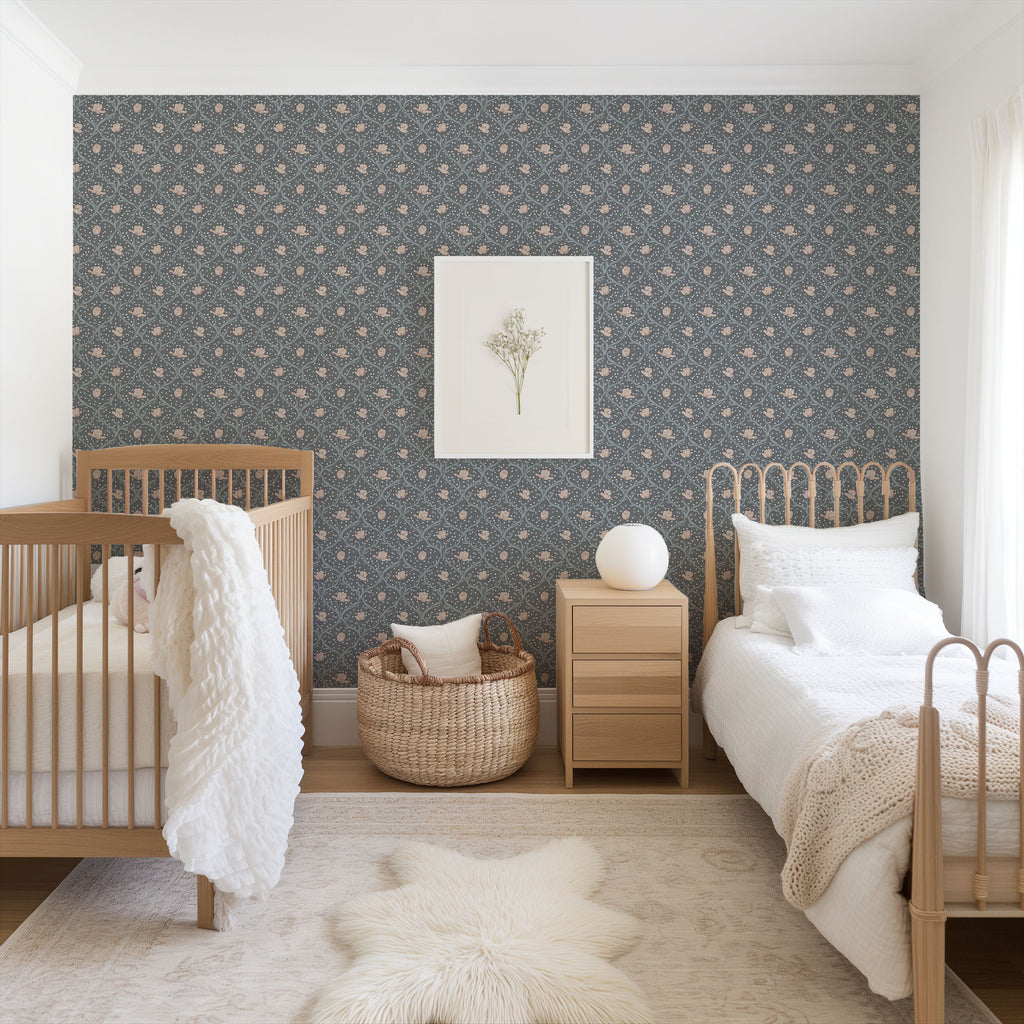 Muted Blue Sage Wallpaper
