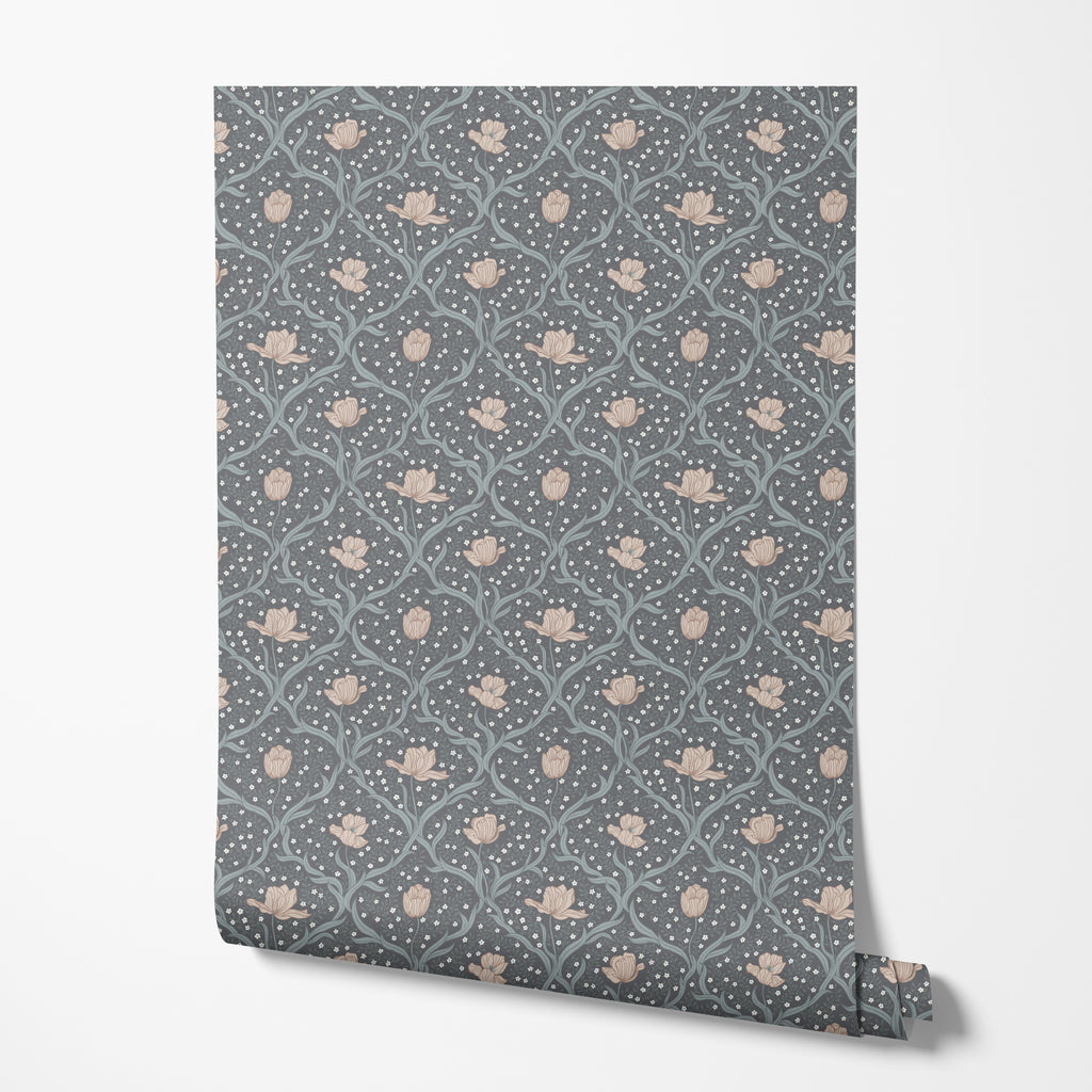 Muted Blue Sage Wallpaper