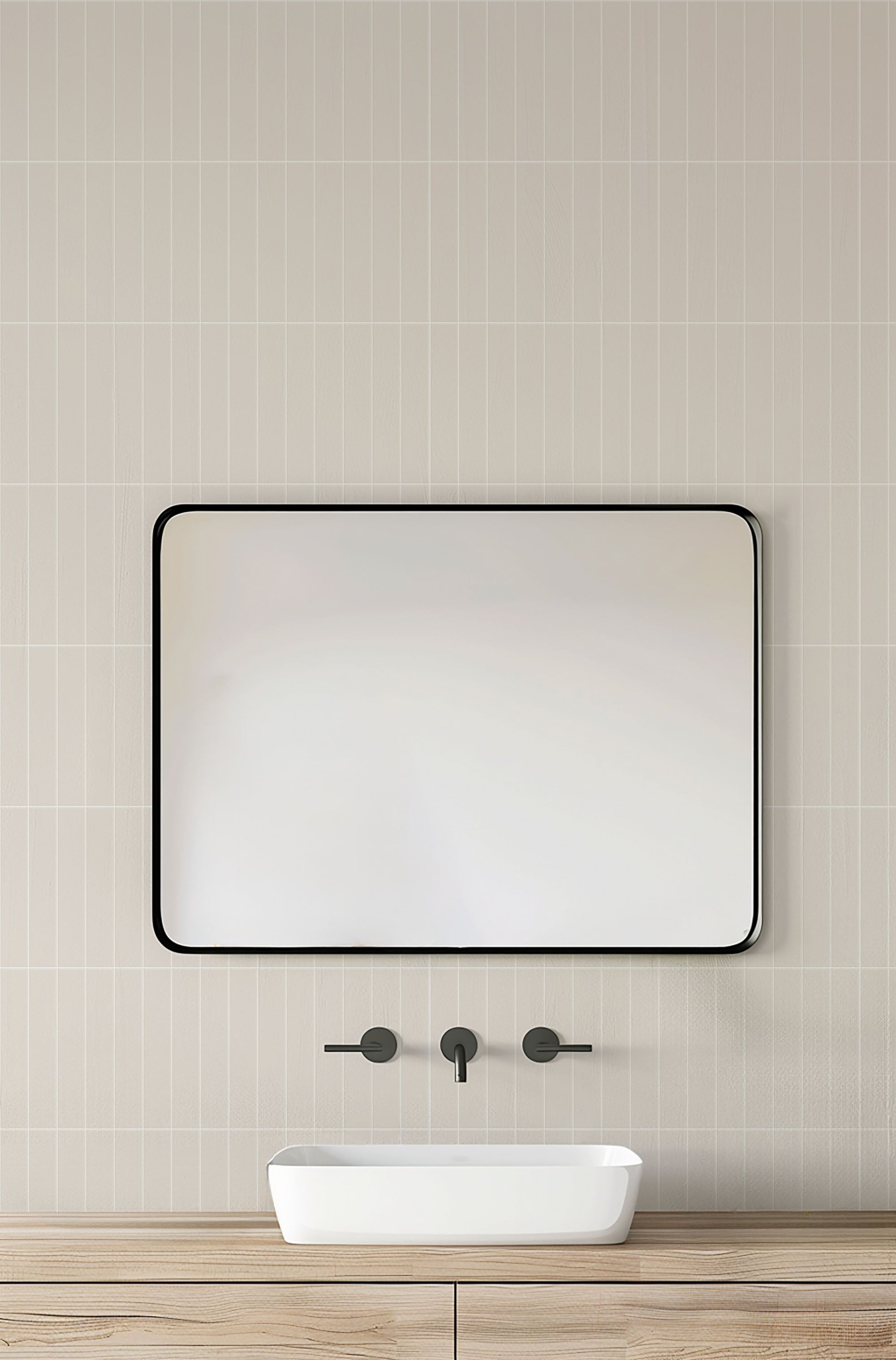 Softstone Faux Tile Wallpaper