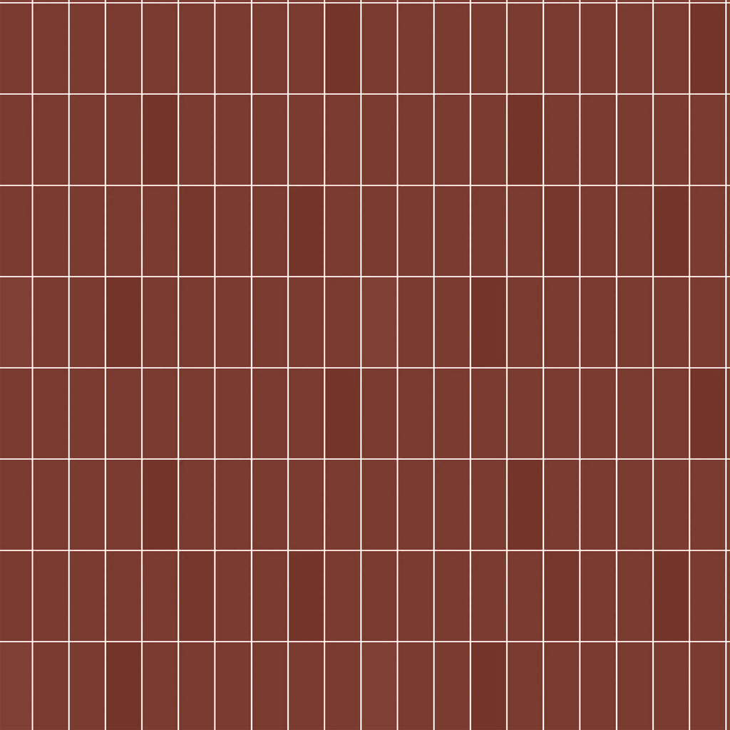 Terracotta Grid Wallpaper