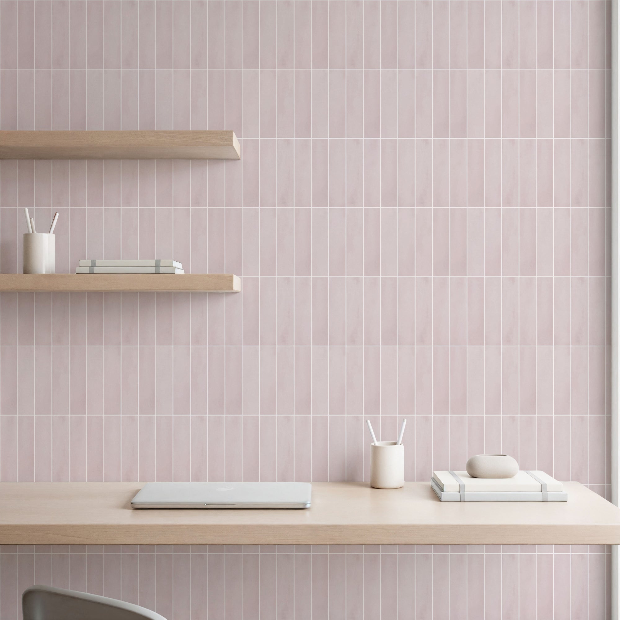Rosemist Faux Tile Wallpaper