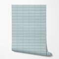 Seafoam Grid Wallpaper