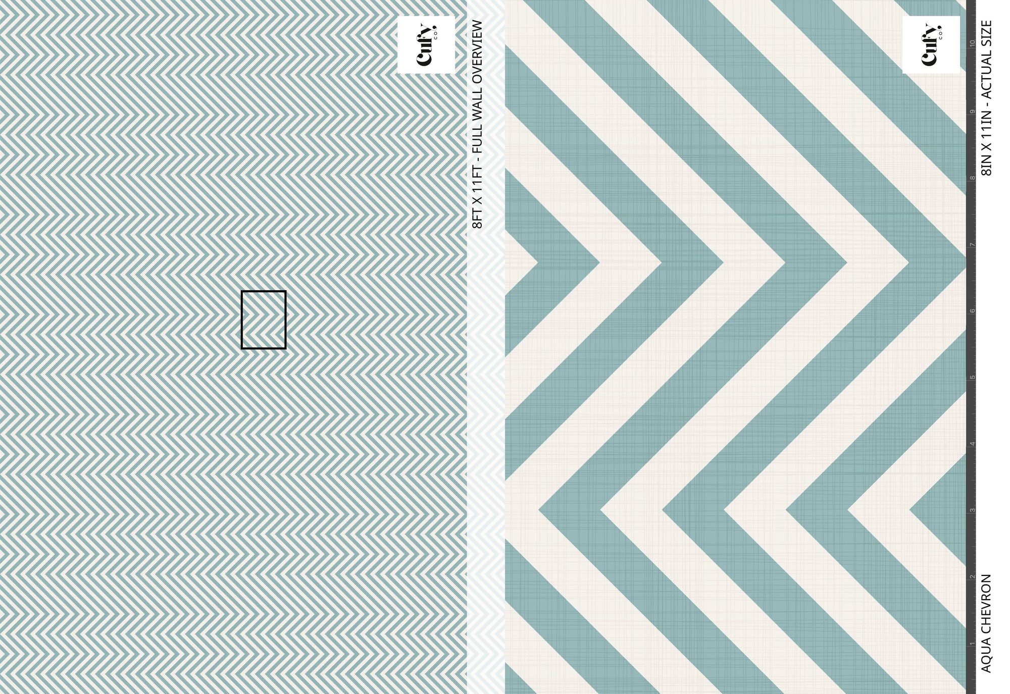 Aqua Chevron Wallpaper