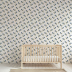 vintage cornflower wallpaper, premium peel & stick, 2x12 feet 24 inchesx 144 inches, home decor