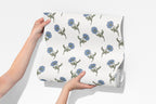 vintage cornflower wallpaper, premium peel & stick, 2x6 feet 24 inchesx 72 inches, home decor