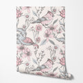 Blush Pink Bird Wallpaper