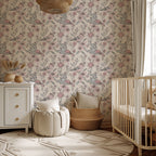 Blush Pink Bird Wallpaper