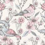 Blush Pink Bird Wallpaper