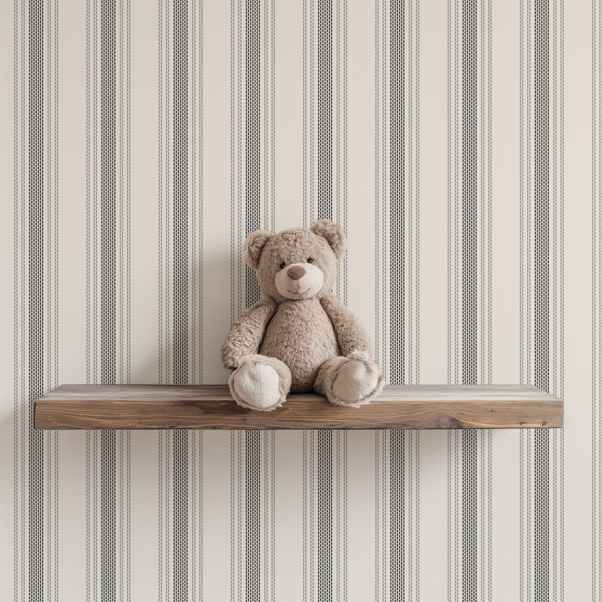 Beige Stripe Wallpaper