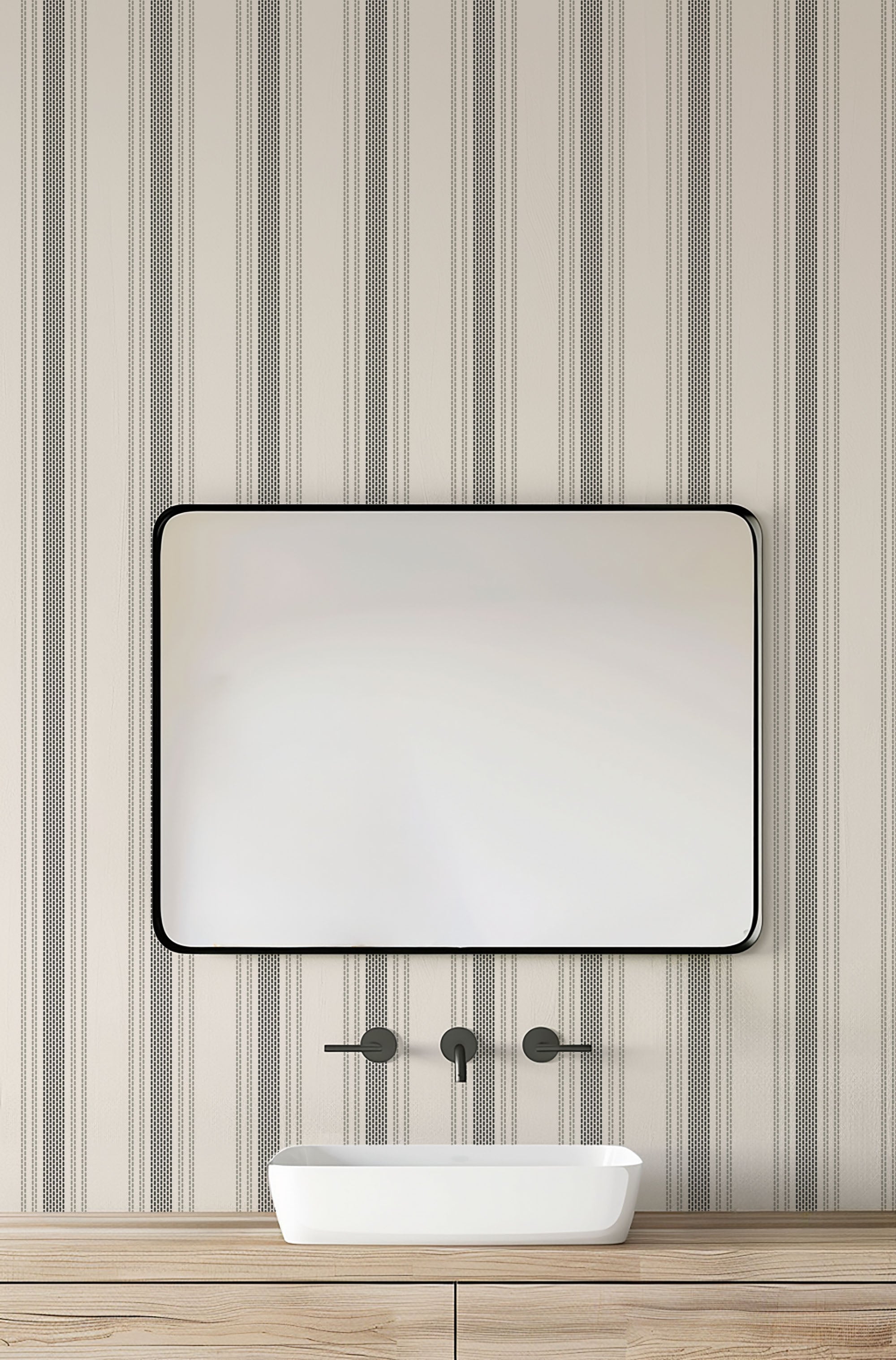 Beige Stripe Wallpaper