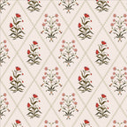 botanic trellis wallpaper, premium peel & stick, 2x4 feet 24 inches x 48 inches, home decor