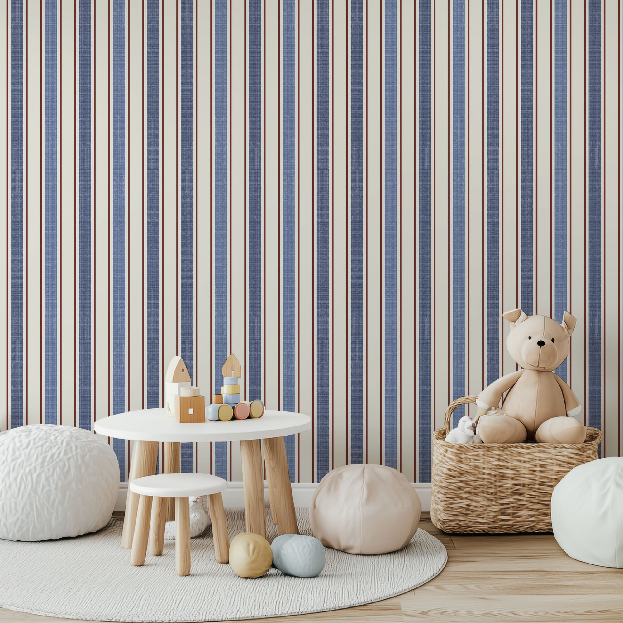 Harbor Stripe Wallpaper