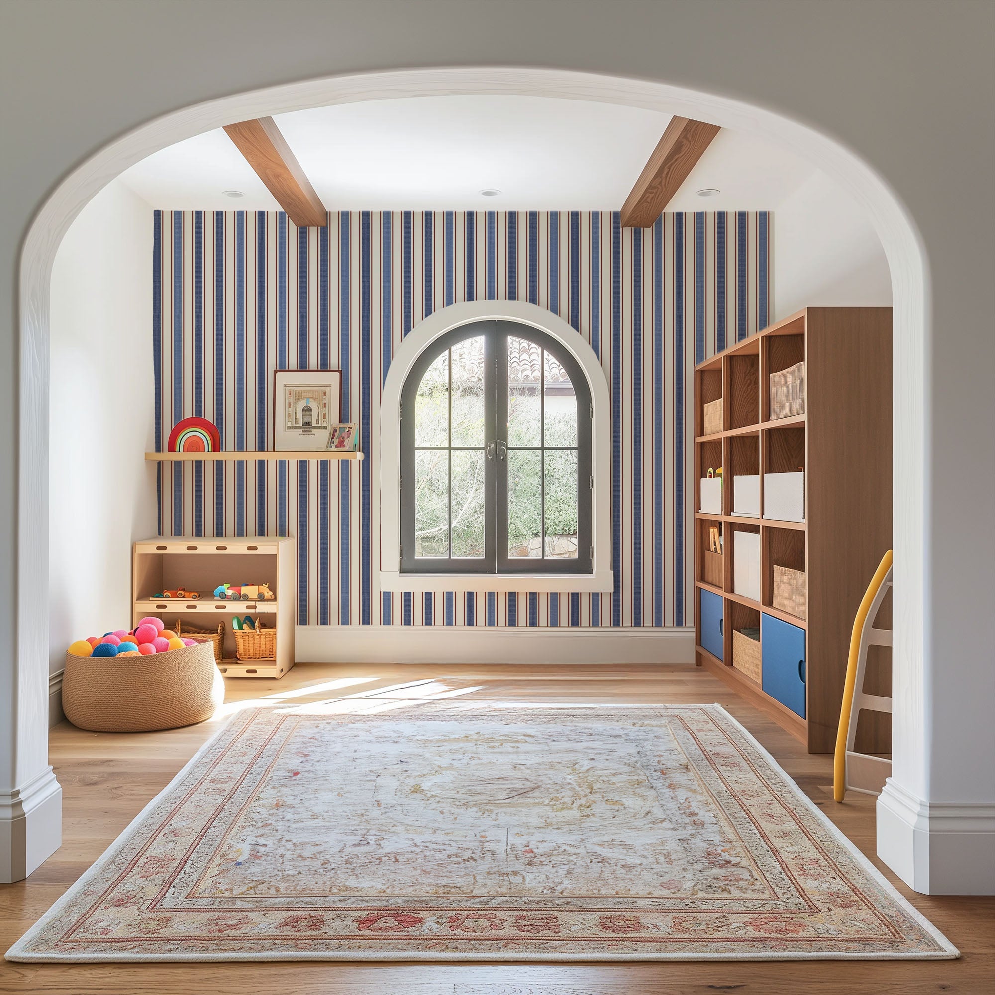 Harbor Stripe Wallpaper