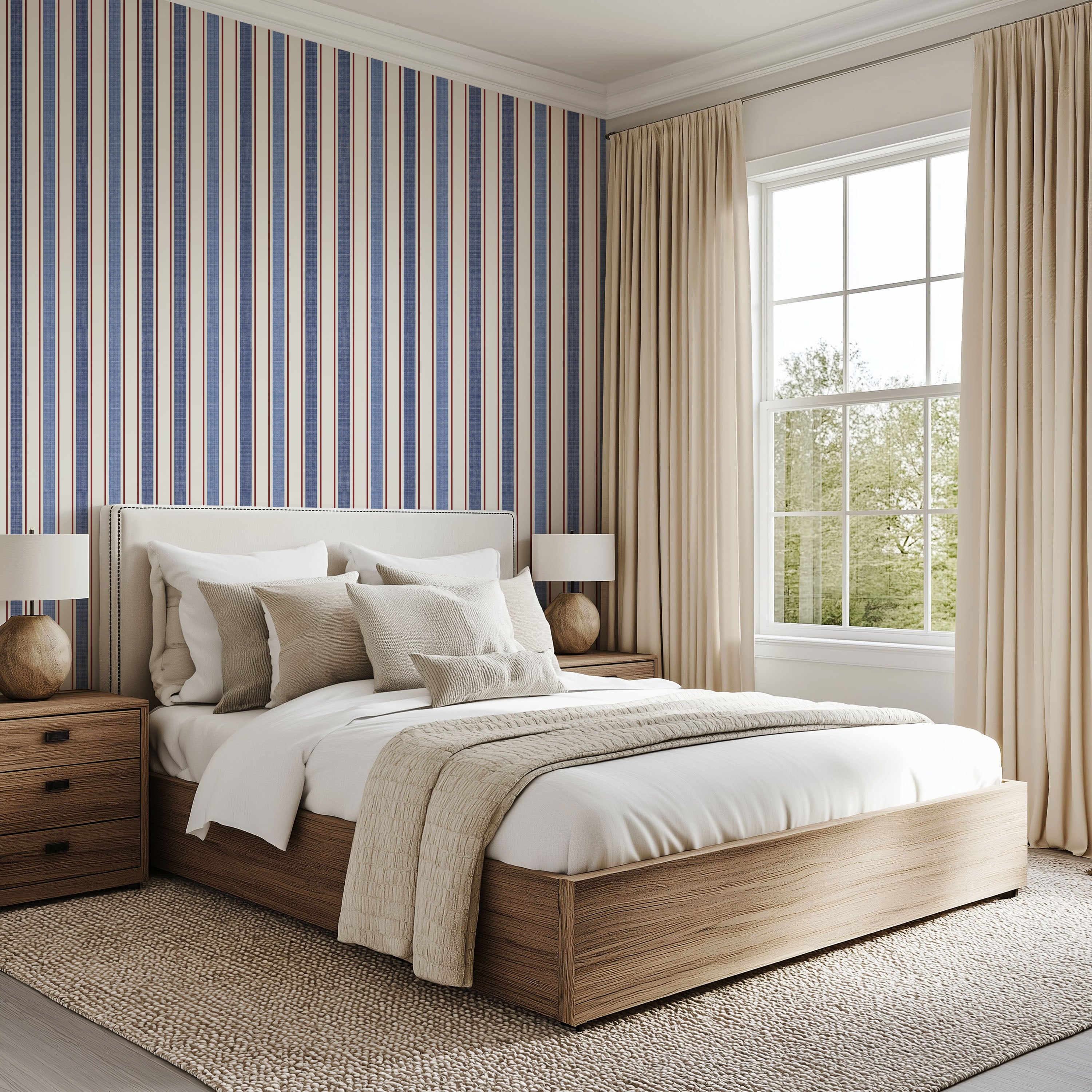 Harbor Stripe Wallpaper