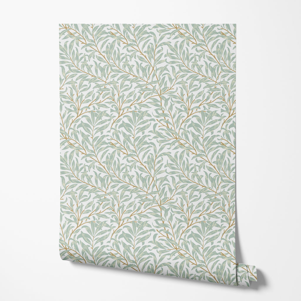 Botanical Leaf Wallpaper