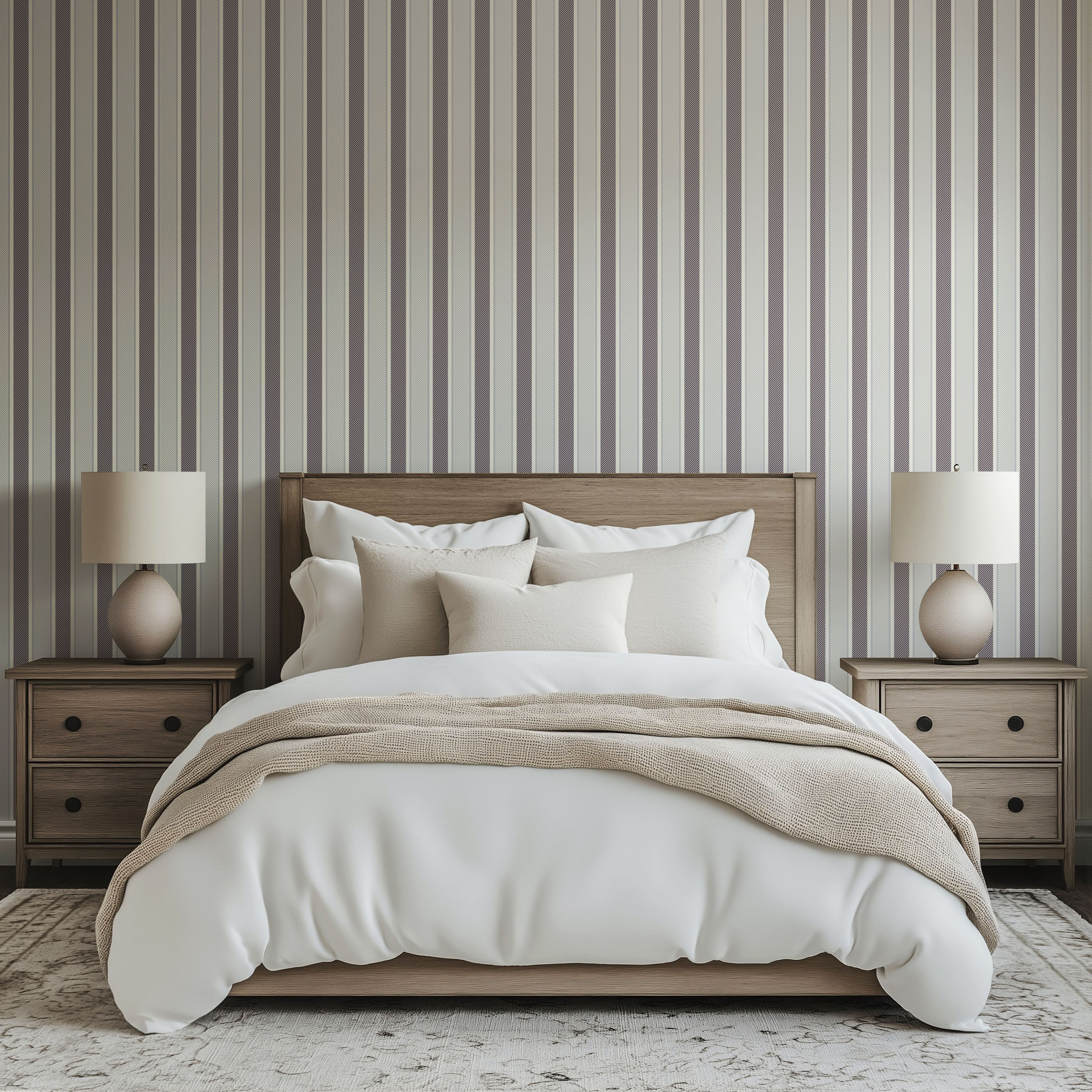 Diagonal Stripe Wallpaper