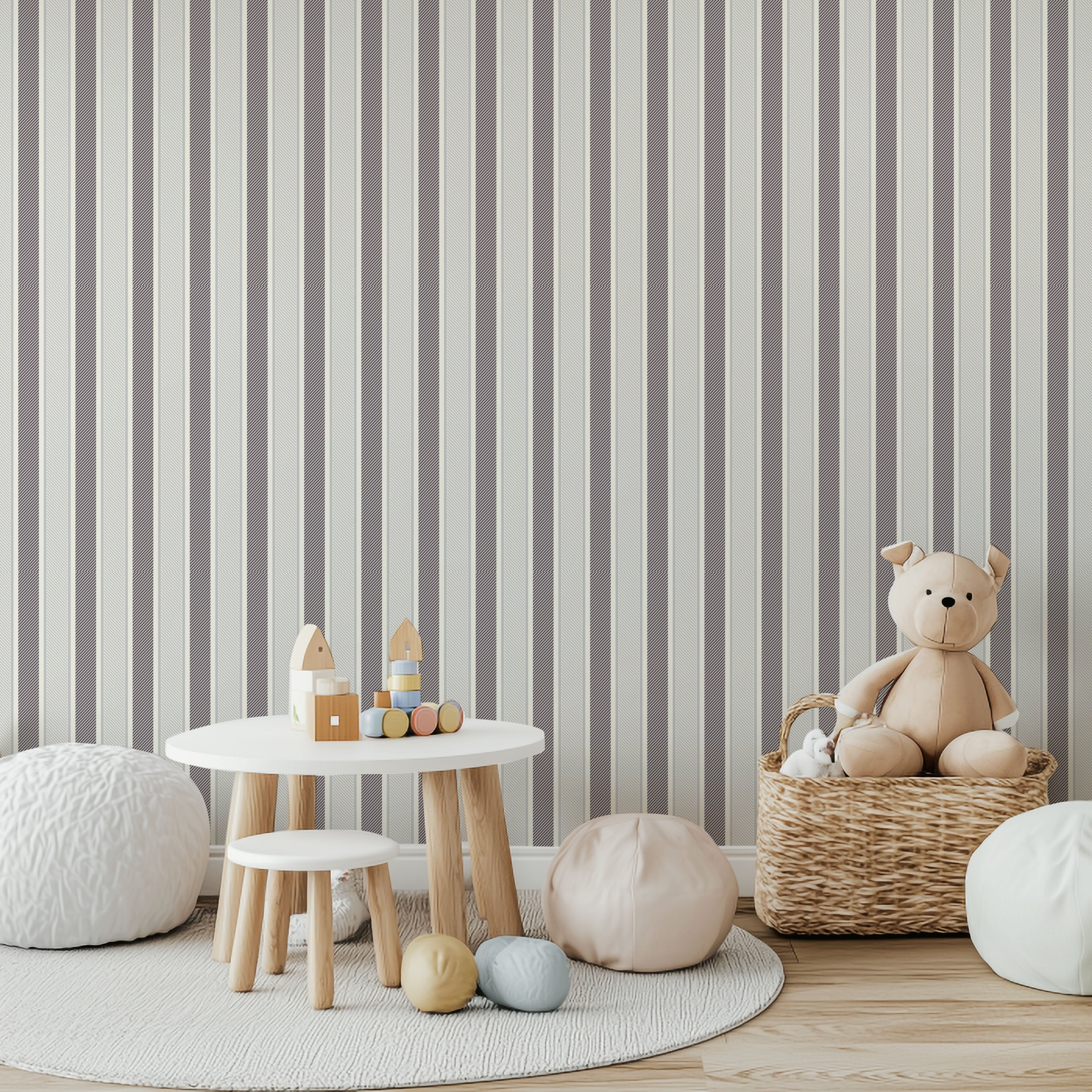 Diagonal Stripe Wallpaper