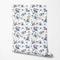 Cobalt Blossom Wallpaper