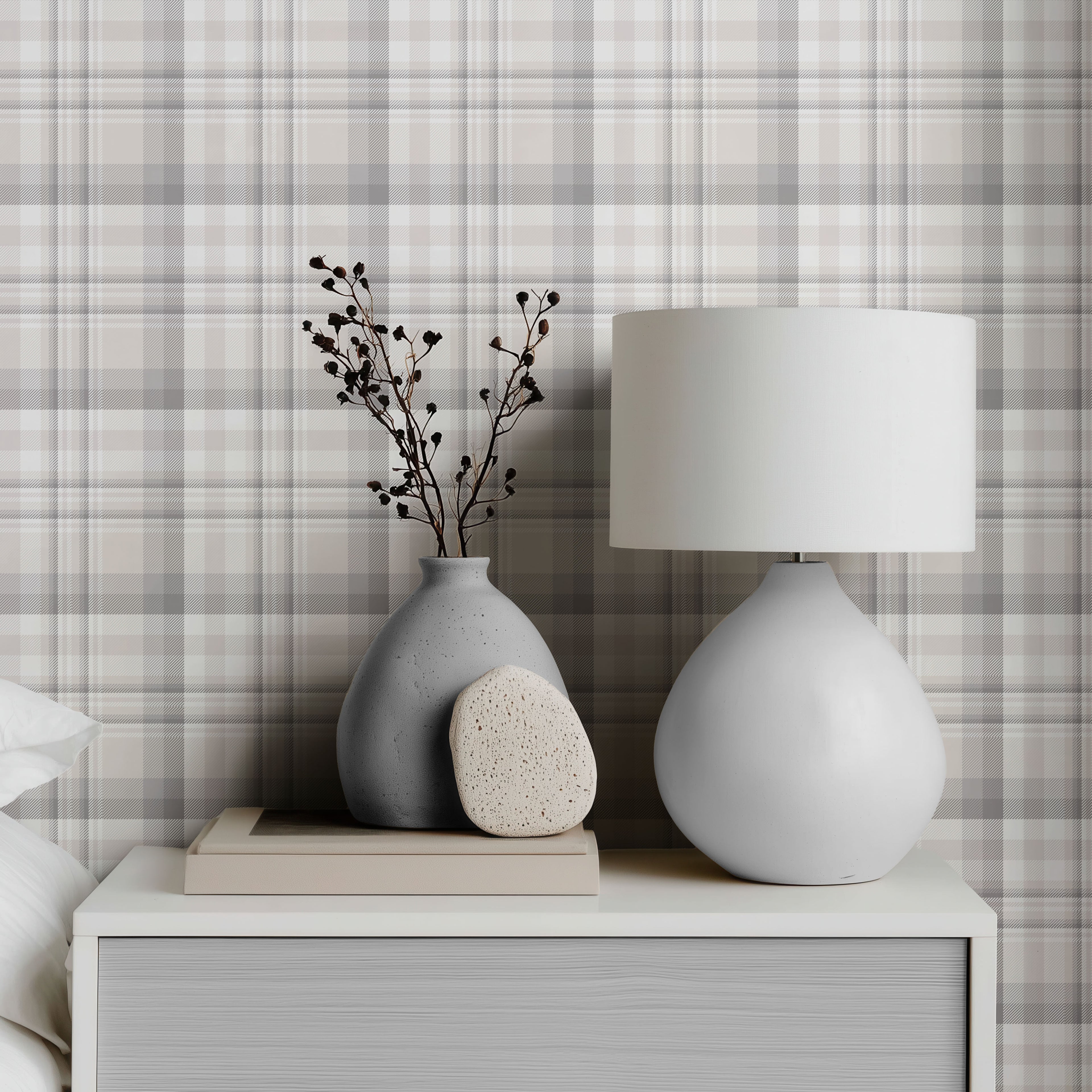 Stonehaven Plaid Wallpaper