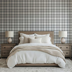 Monochrome Tartan Wallpaper