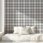 Monochrome Tartan Wallpaper