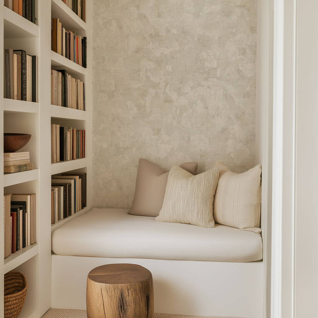 Ivory Plaster Wallpaper