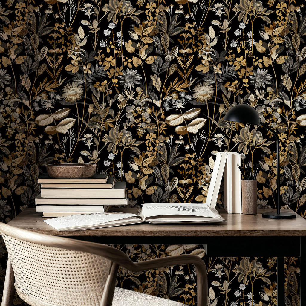 Midnight Botanica Wallpaper