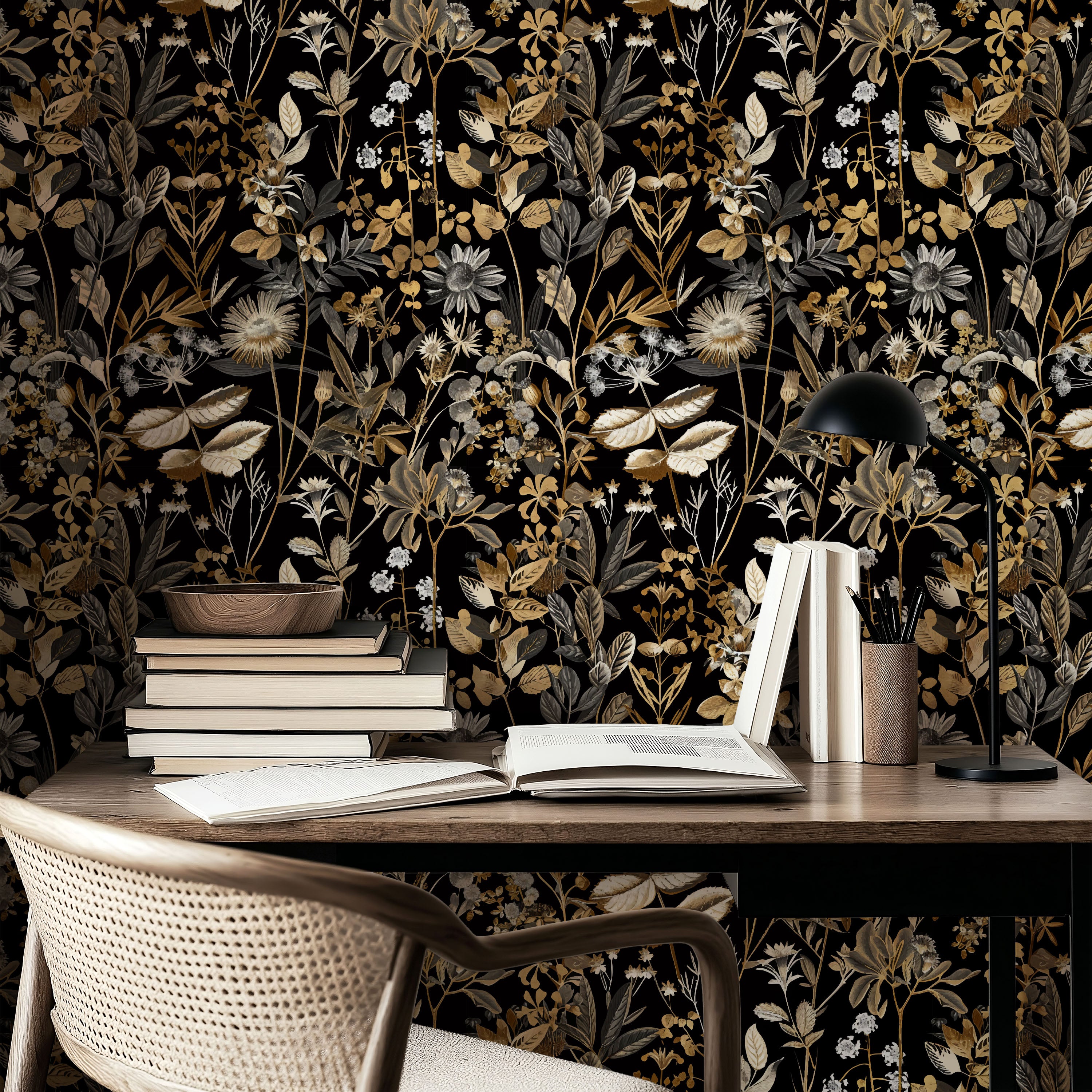 Midnight Botanica Wallpaper