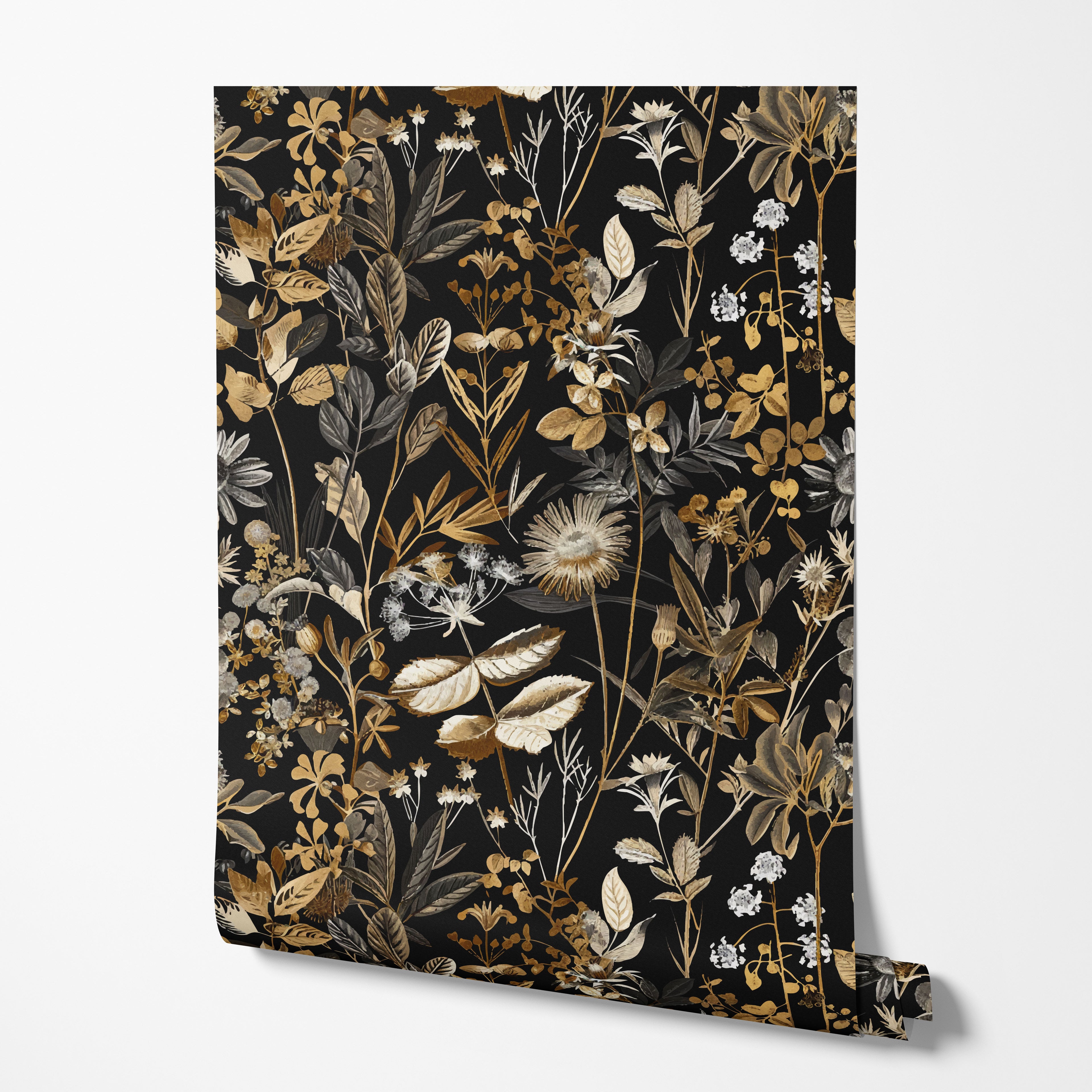 Midnight Botanica Wallpaper