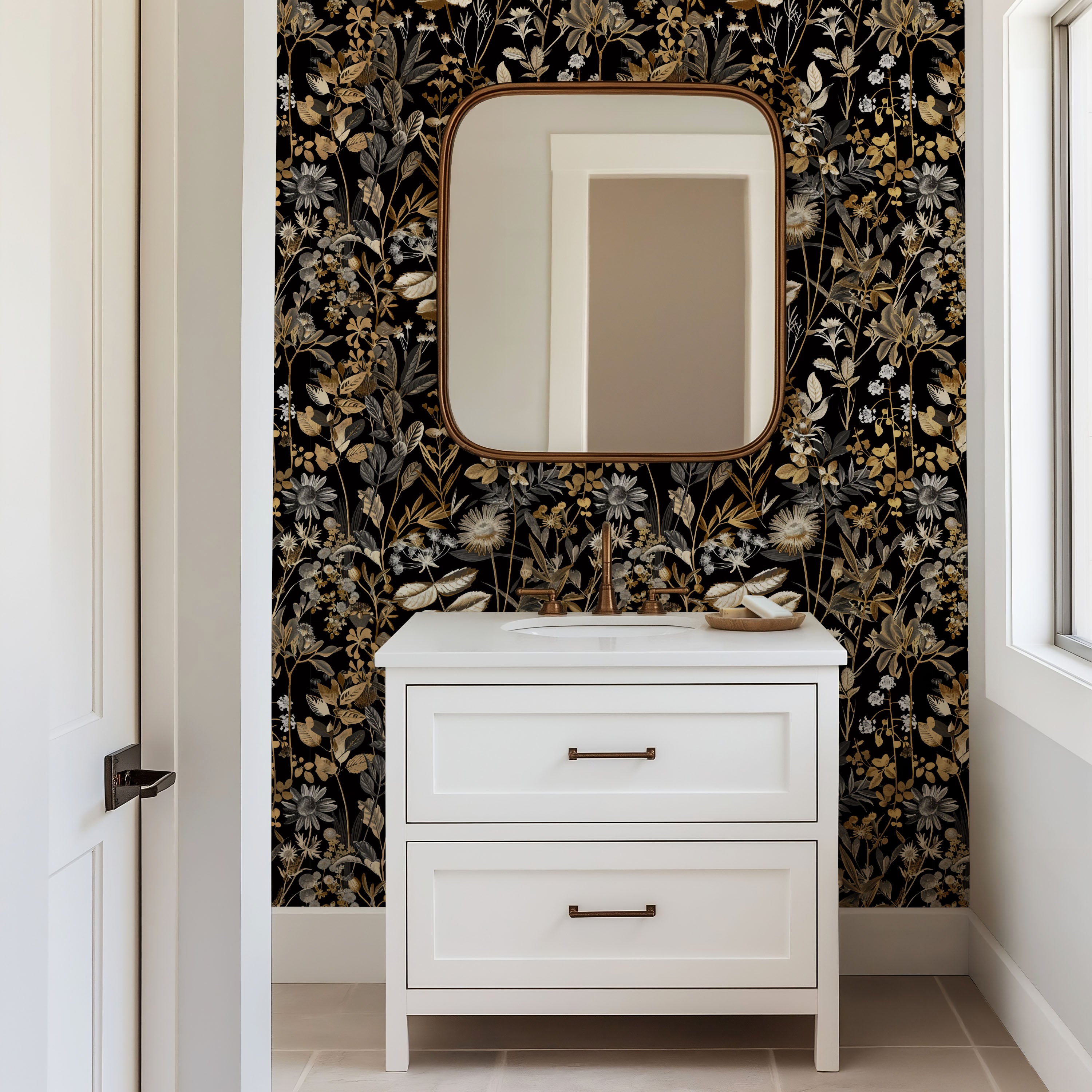 Midnight Botanica Wallpaper