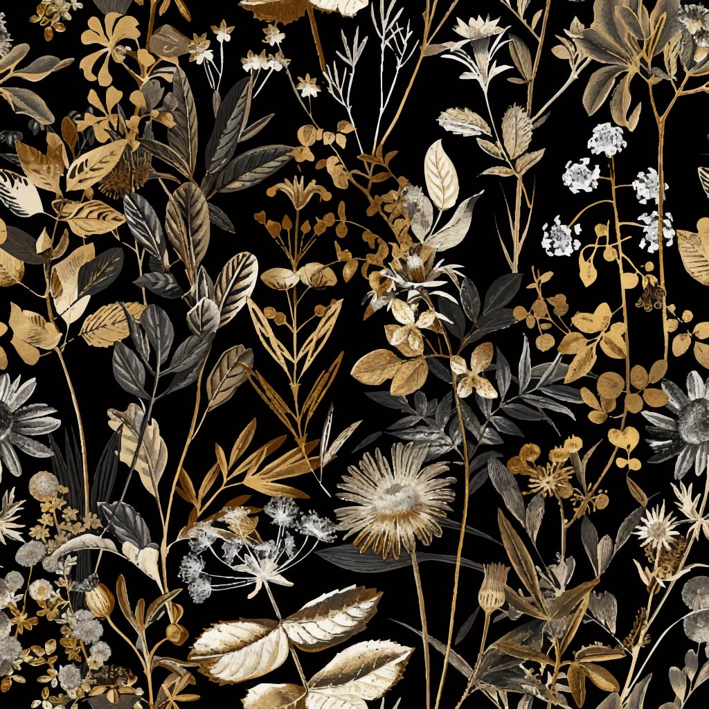 Midnight Botanica Wallpaper