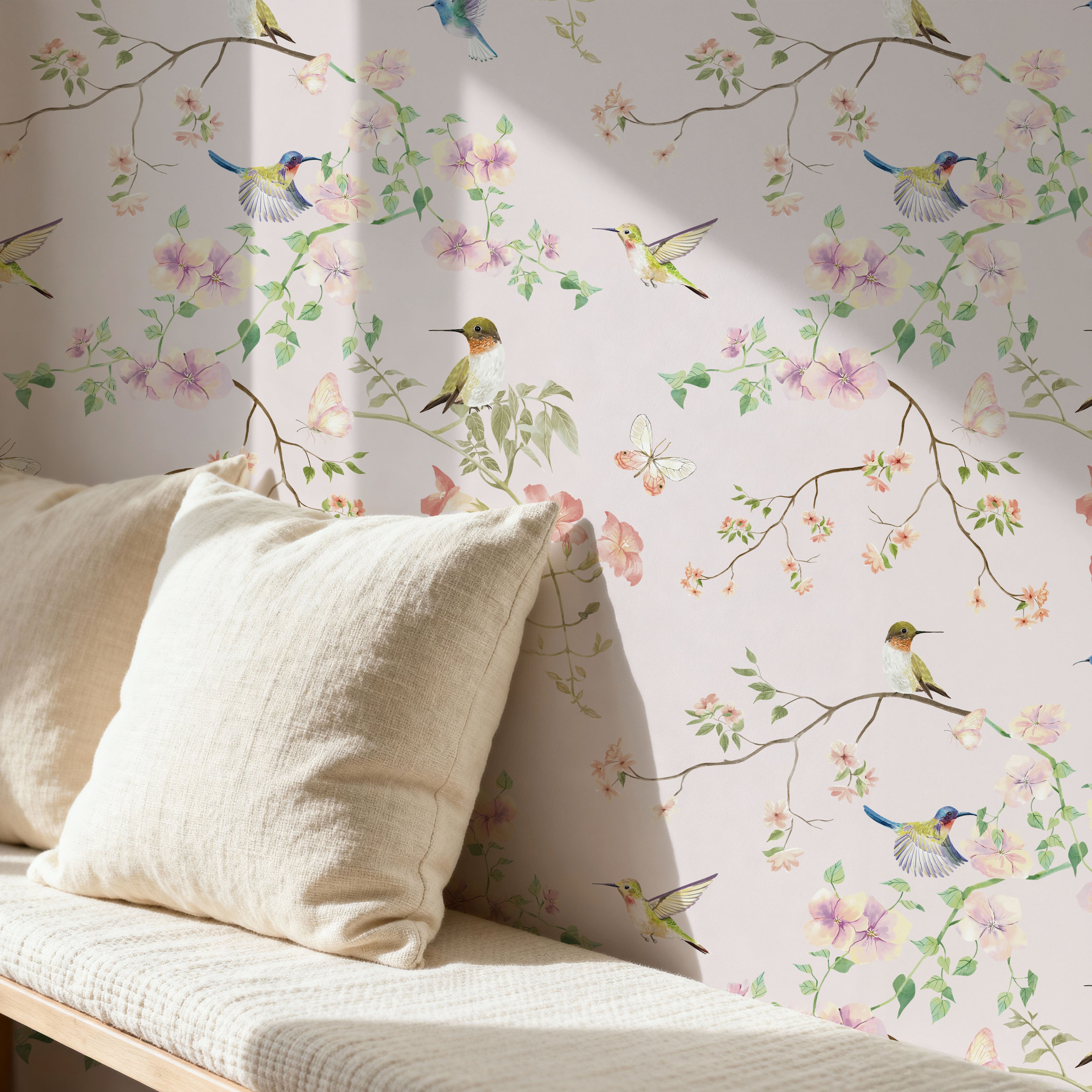 Hummingbird Garden Wallpaper