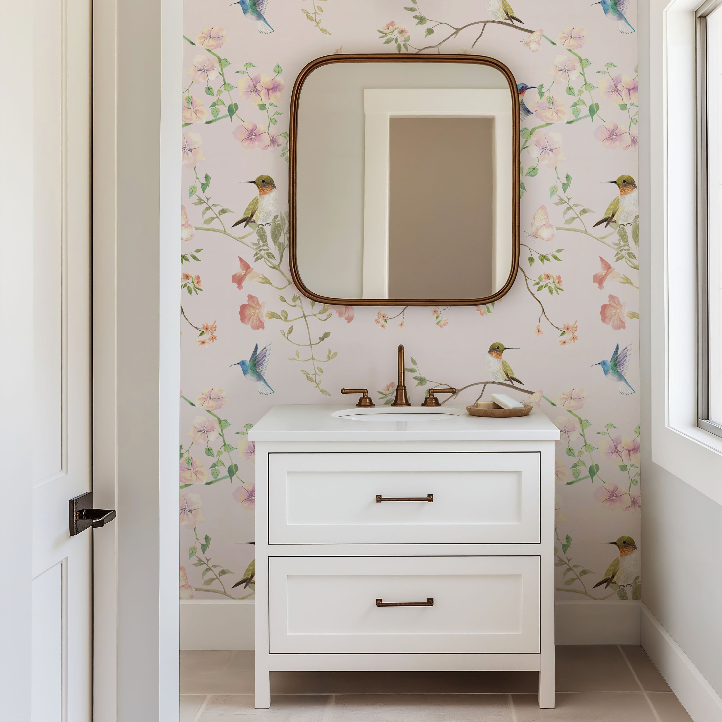 Hummingbird Garden Wallpaper