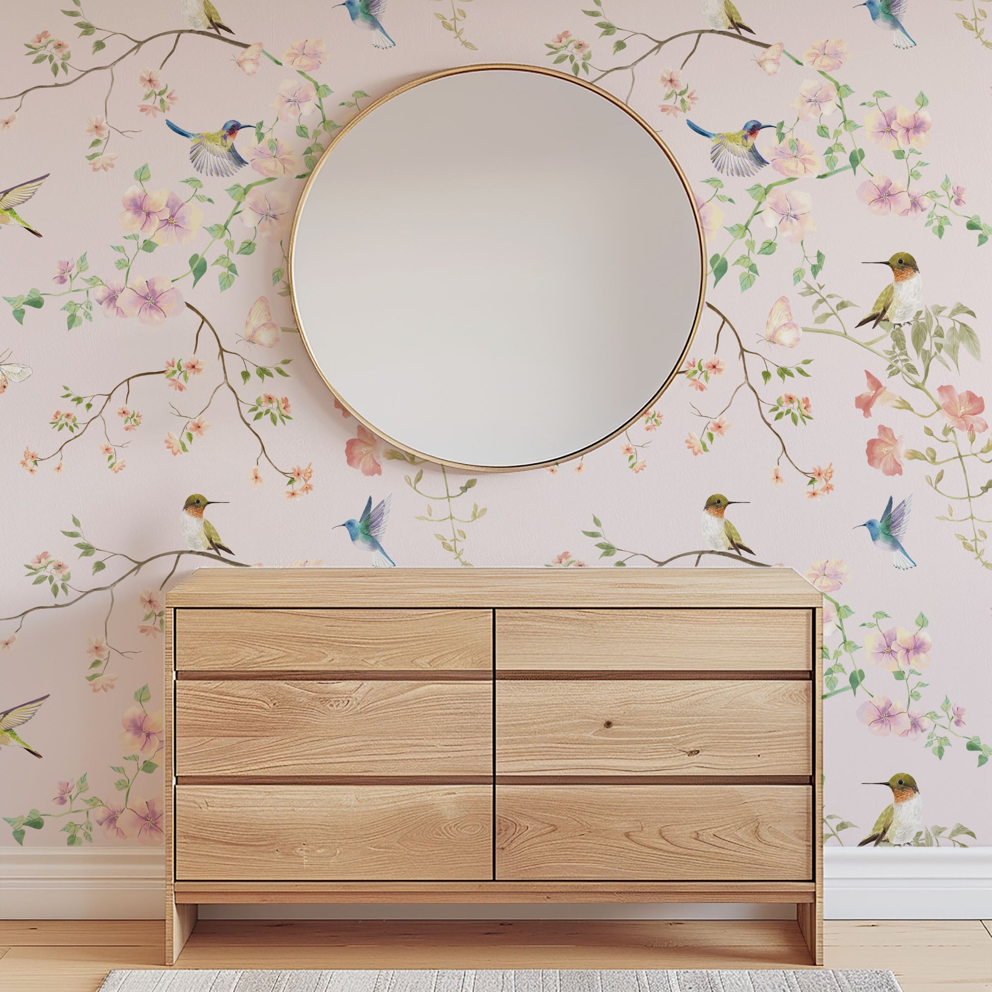 Hummingbird Garden Wallpaper